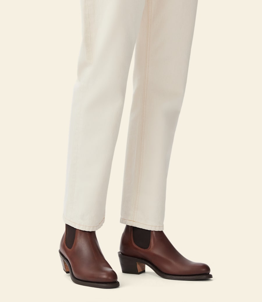 bottes rosebery – cuir aniline coco