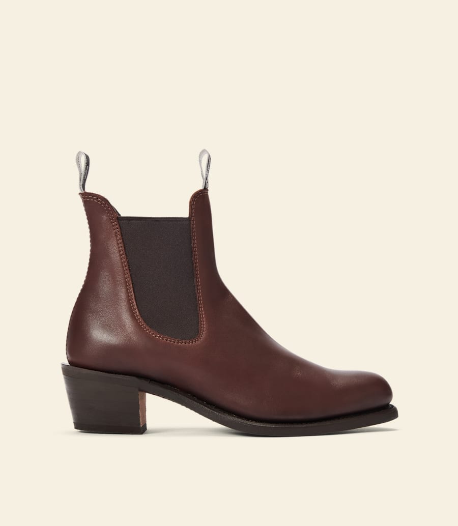 bottes rosebery – cuir aniline coco