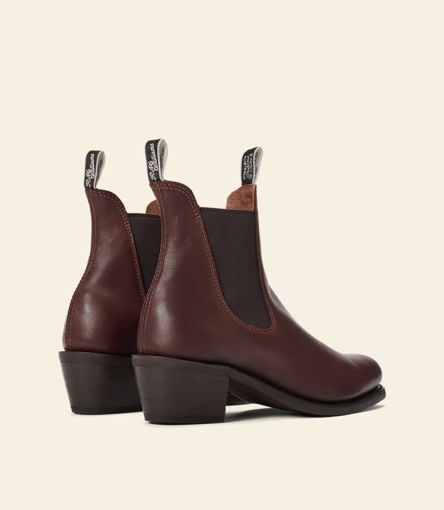 bottes rosebery – cuir aniline coco