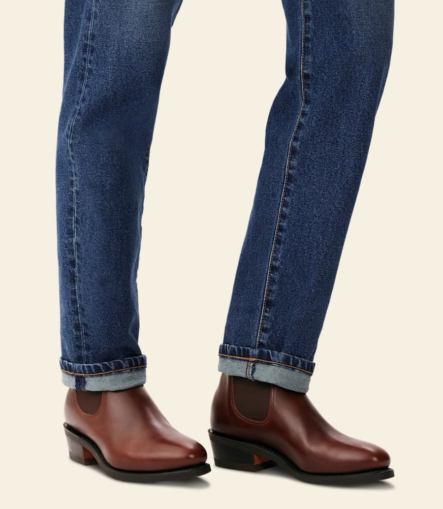 bottes lady yearling – cuir pull-up marron moyen
