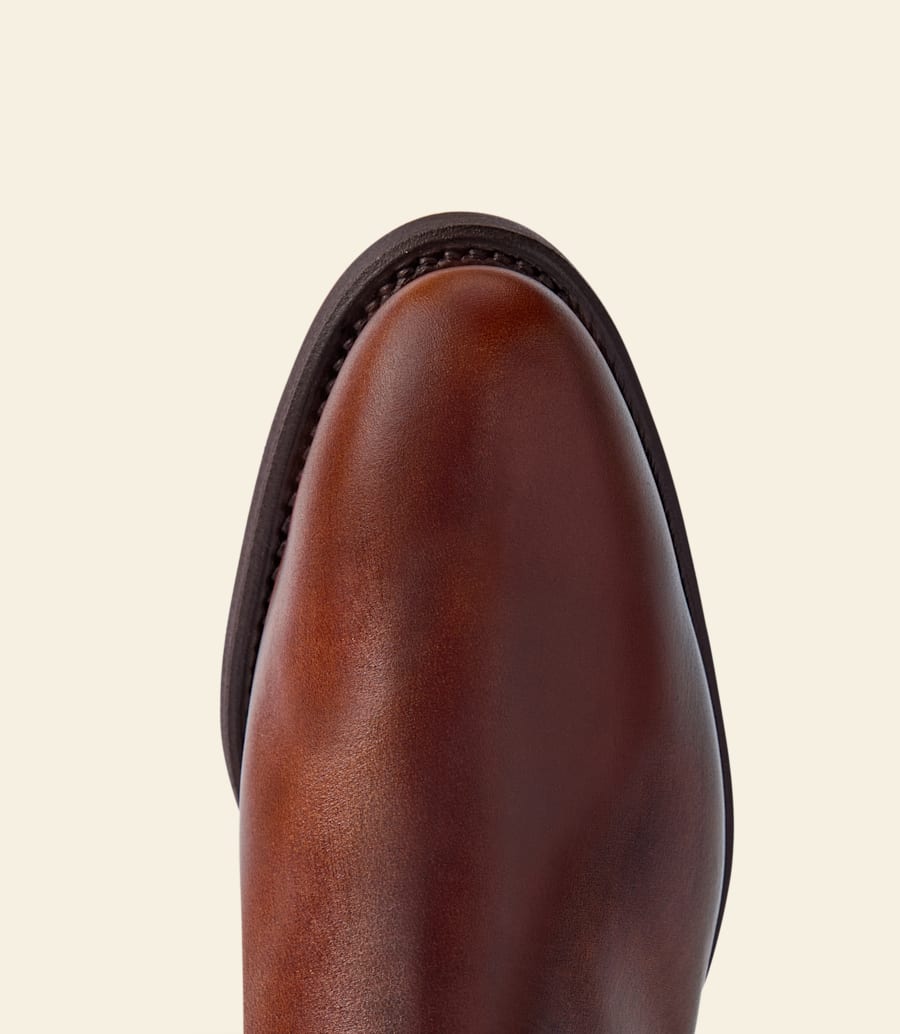 bottes lady yearling – cuir pull-up marron moyen