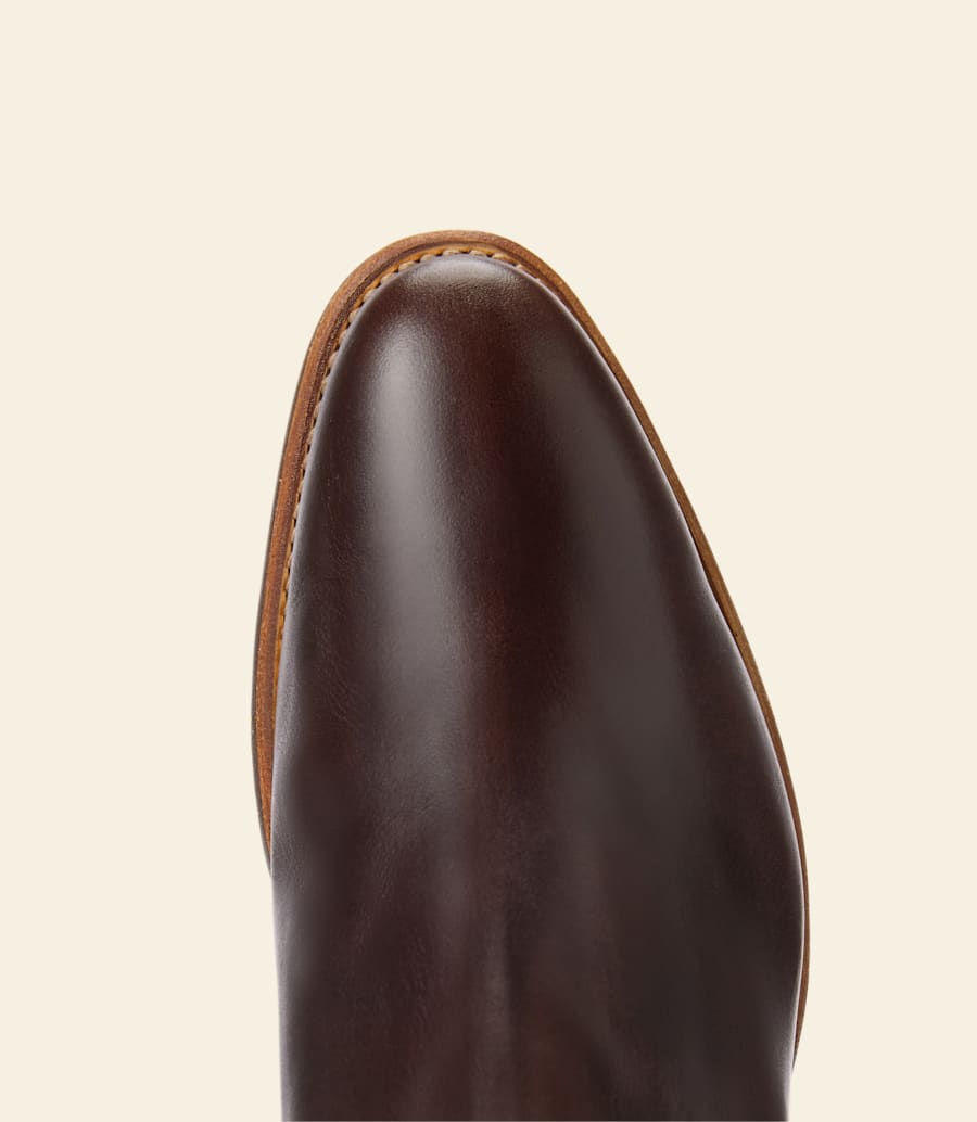 bottes lady yearling – cuir pull-up chocolat