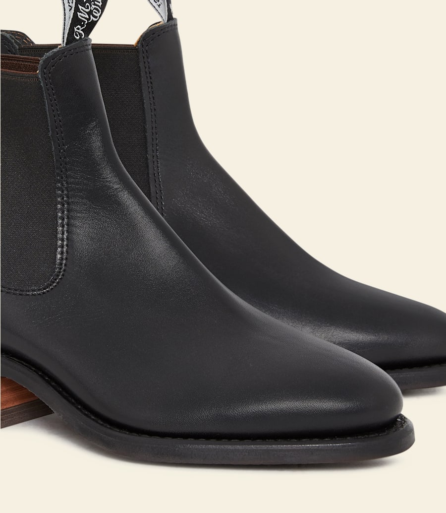 bottes lady yearling – cuir yearling noir