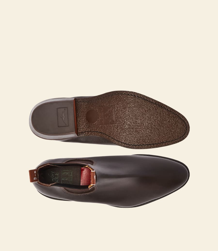 bottes lady yearling – cuir yearling châtaigne