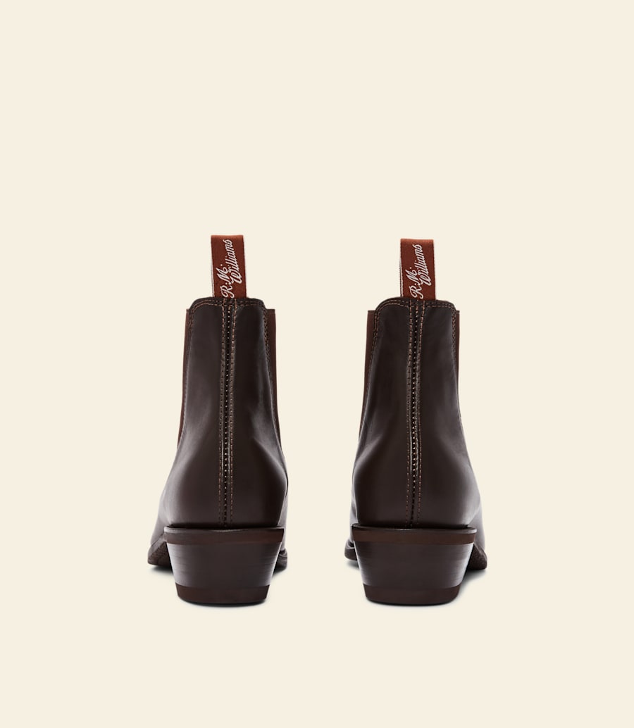 bottes lady yearling – cuir yearling châtaigne
