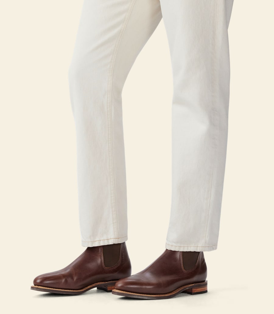 bottes moriarty – cuir pull-up marron moyen