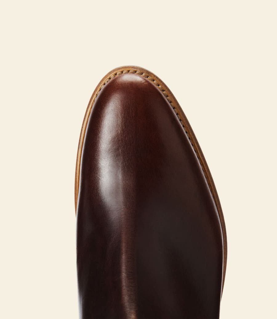 bottes moriarty – cuir pull-up marron moyen