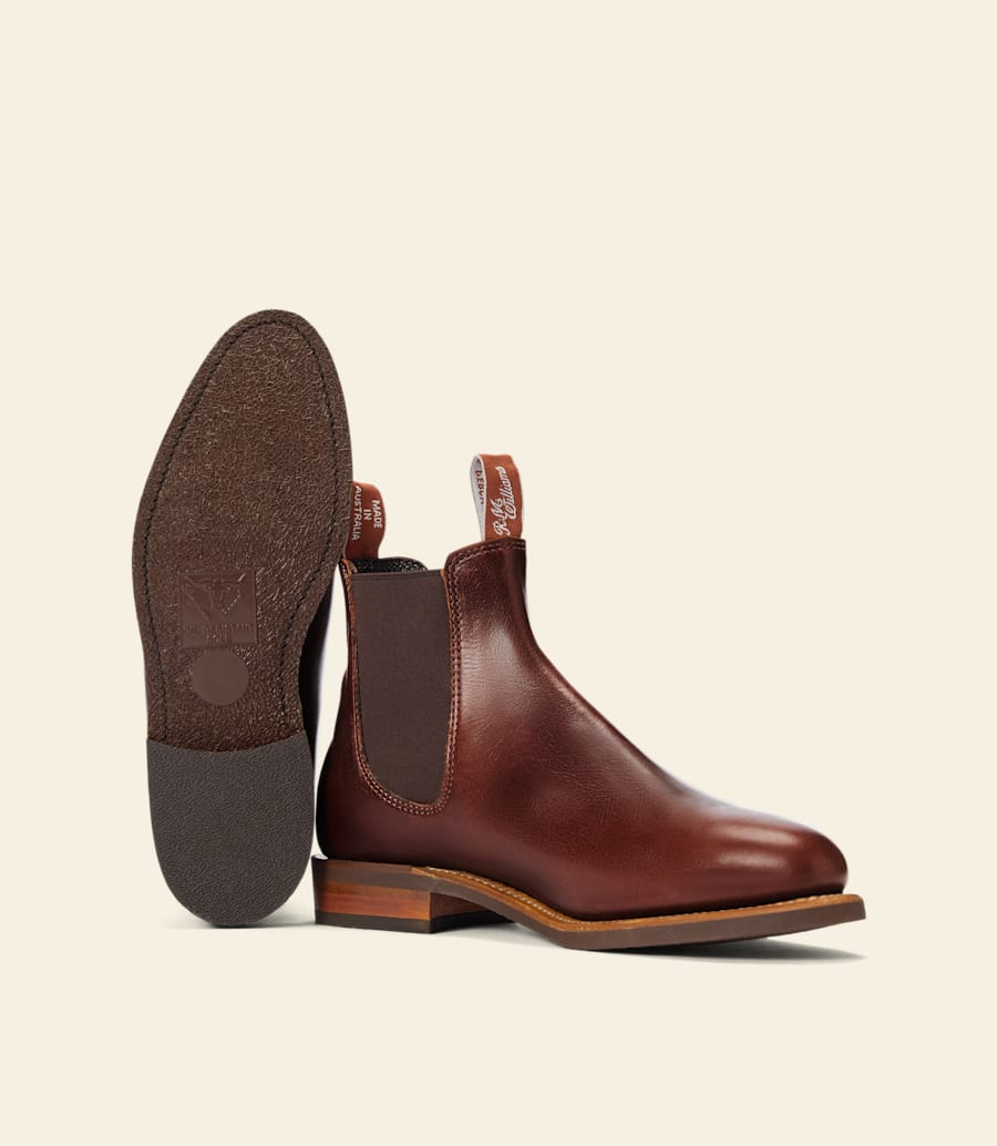 bottes moriarty – cuir pull-up marron moyen