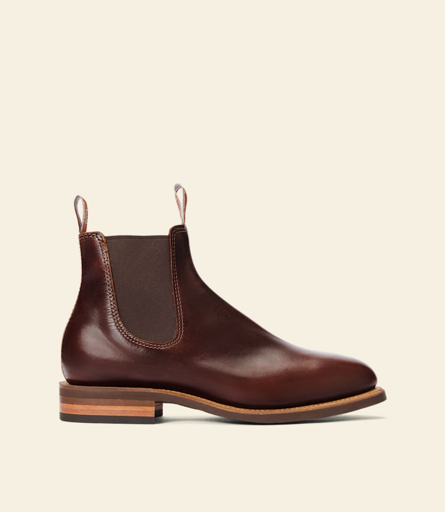 bottes moriarty – cuir pull-up marron moyen