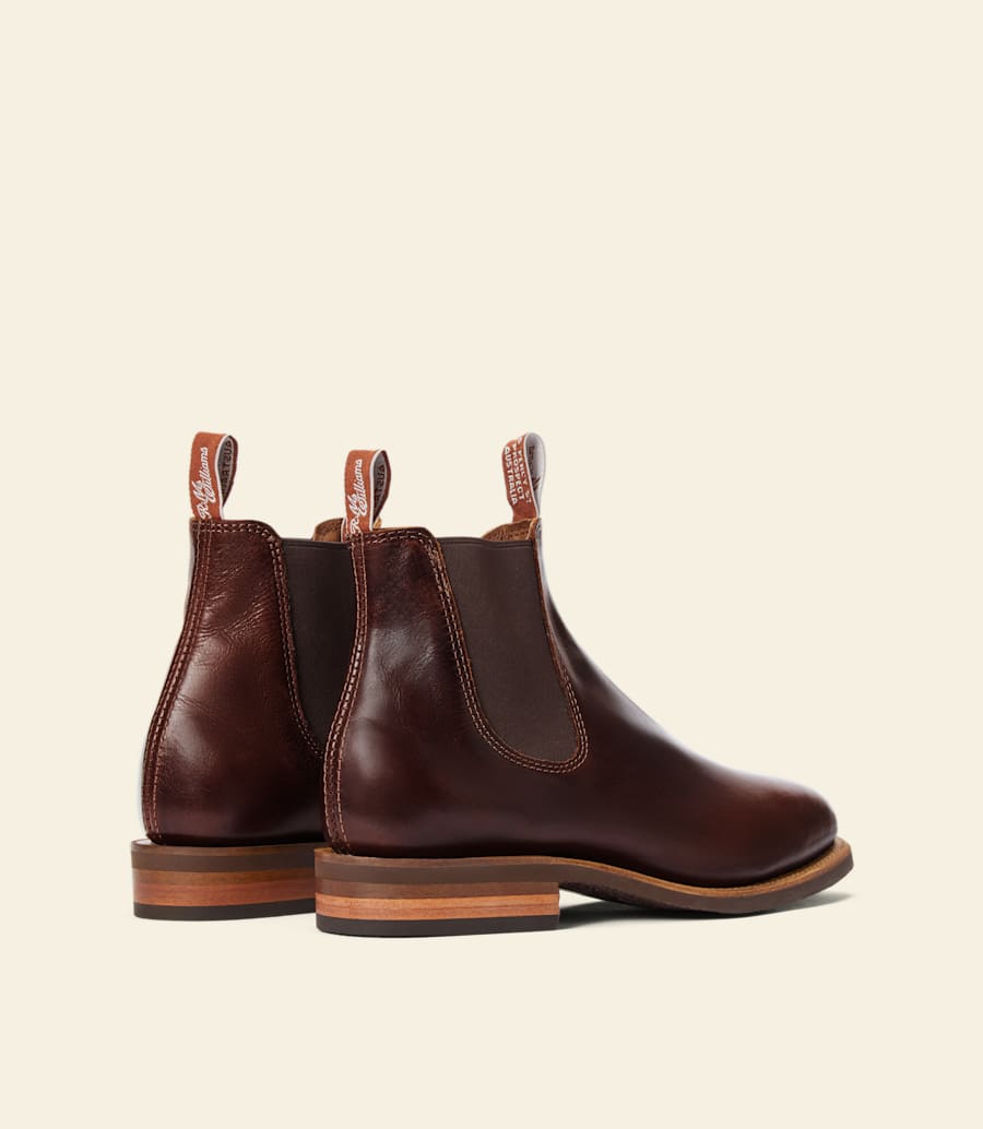 bottes moriarty – cuir pull-up marron moyen