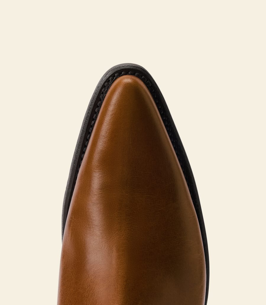 bottes millicent – cuir pull-up beige
