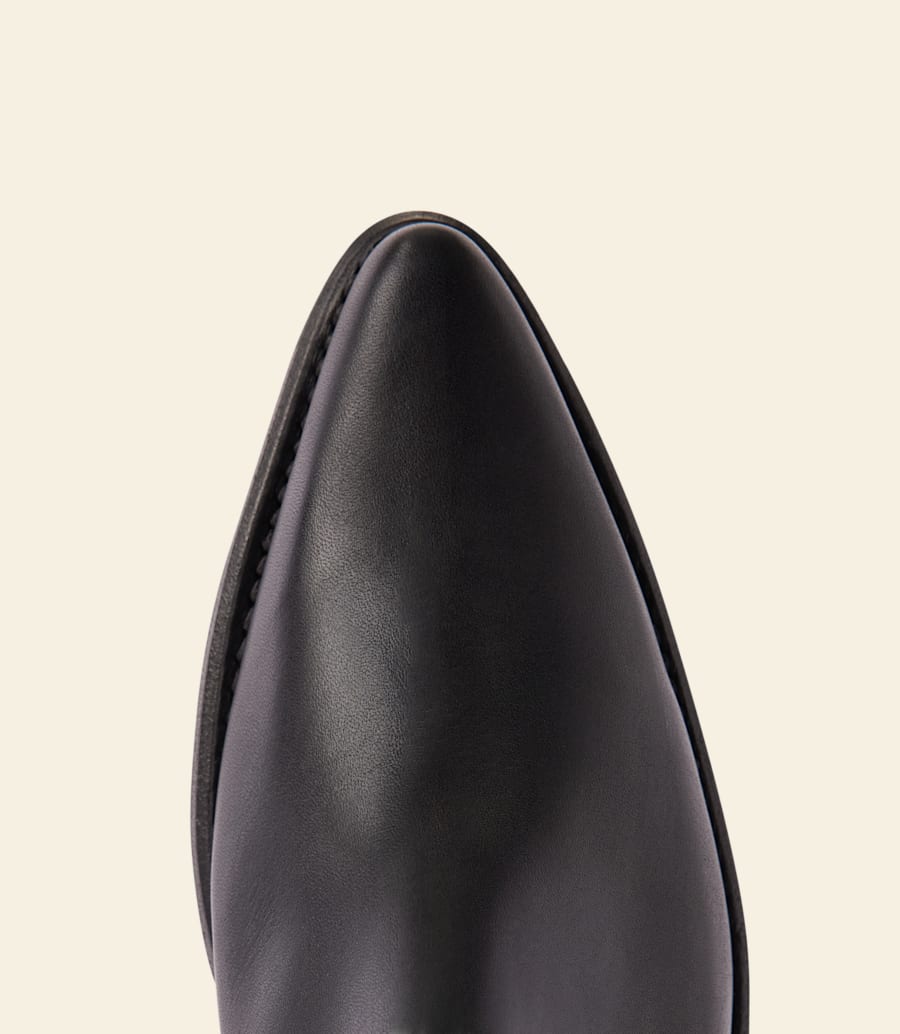 bottes millicent – cuir aniline ébène