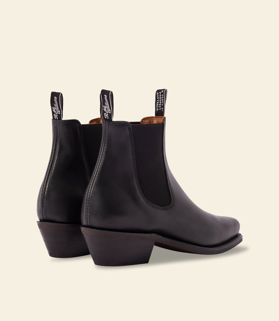 bottes millicent – cuir aniline ébène