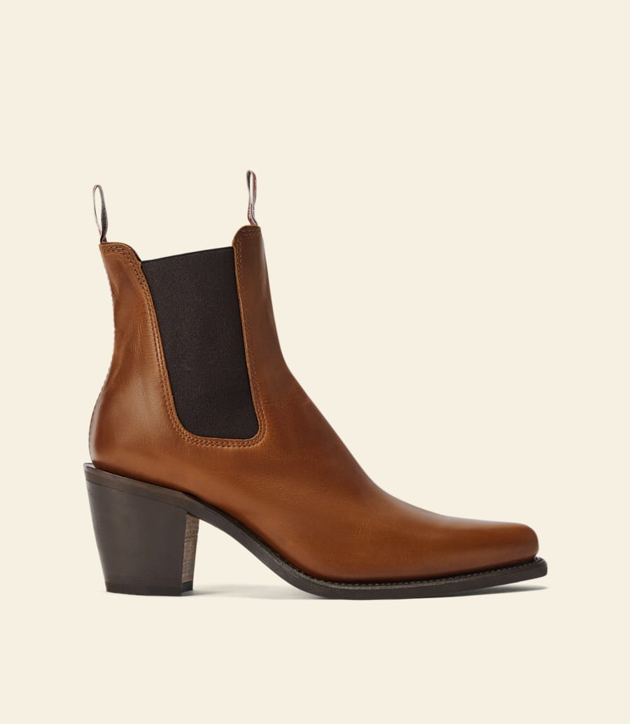 bottes maya – cuir pleine fleur beige