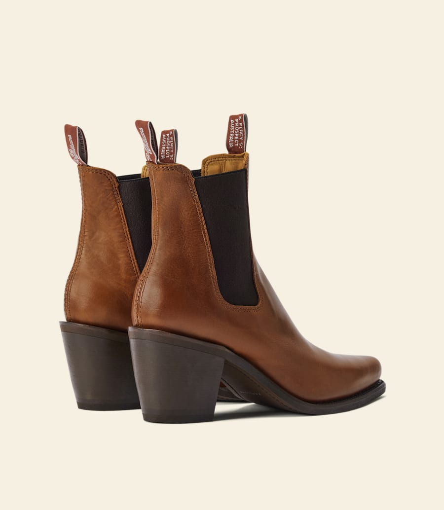 bottes maya – cuir pleine fleur beige