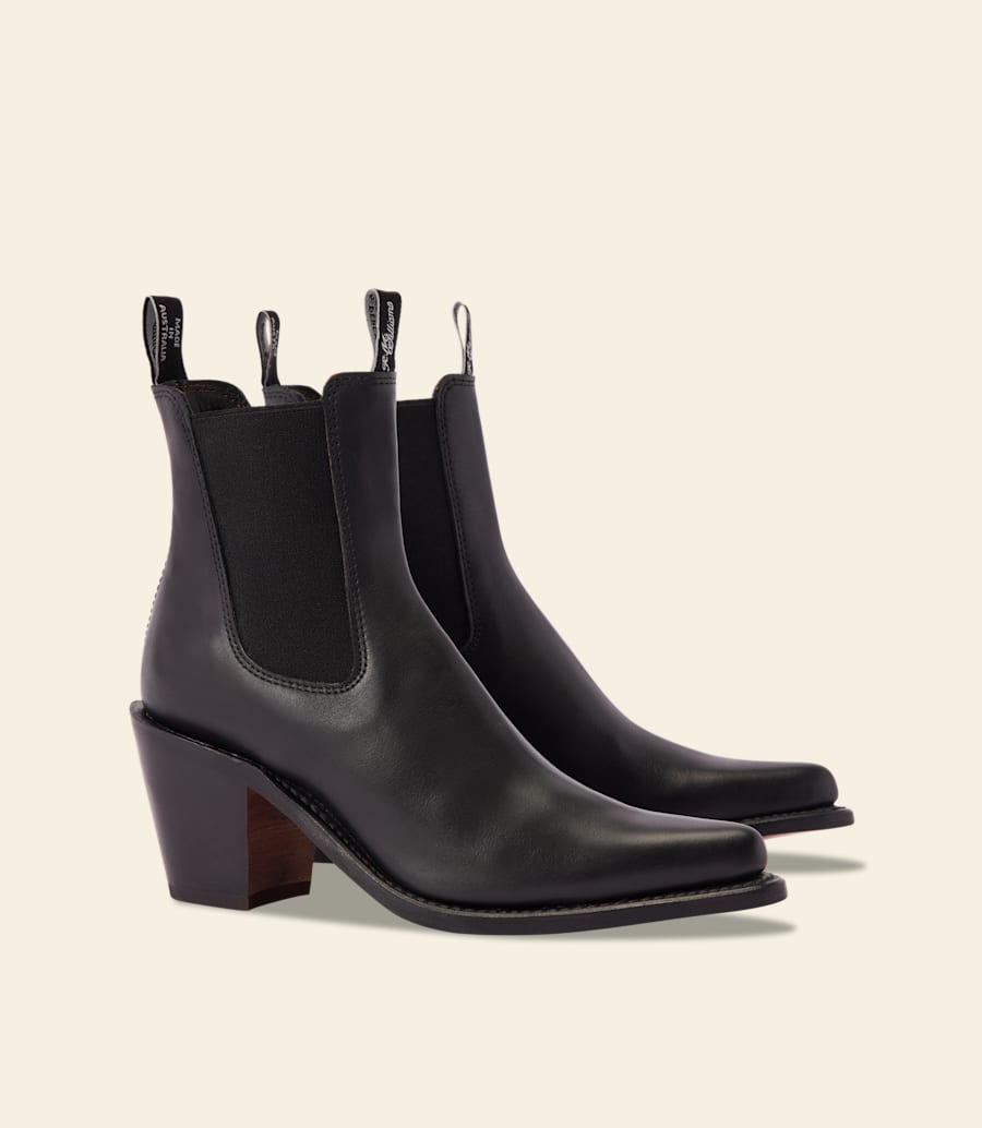 bottes maya – cuir aniline ébène