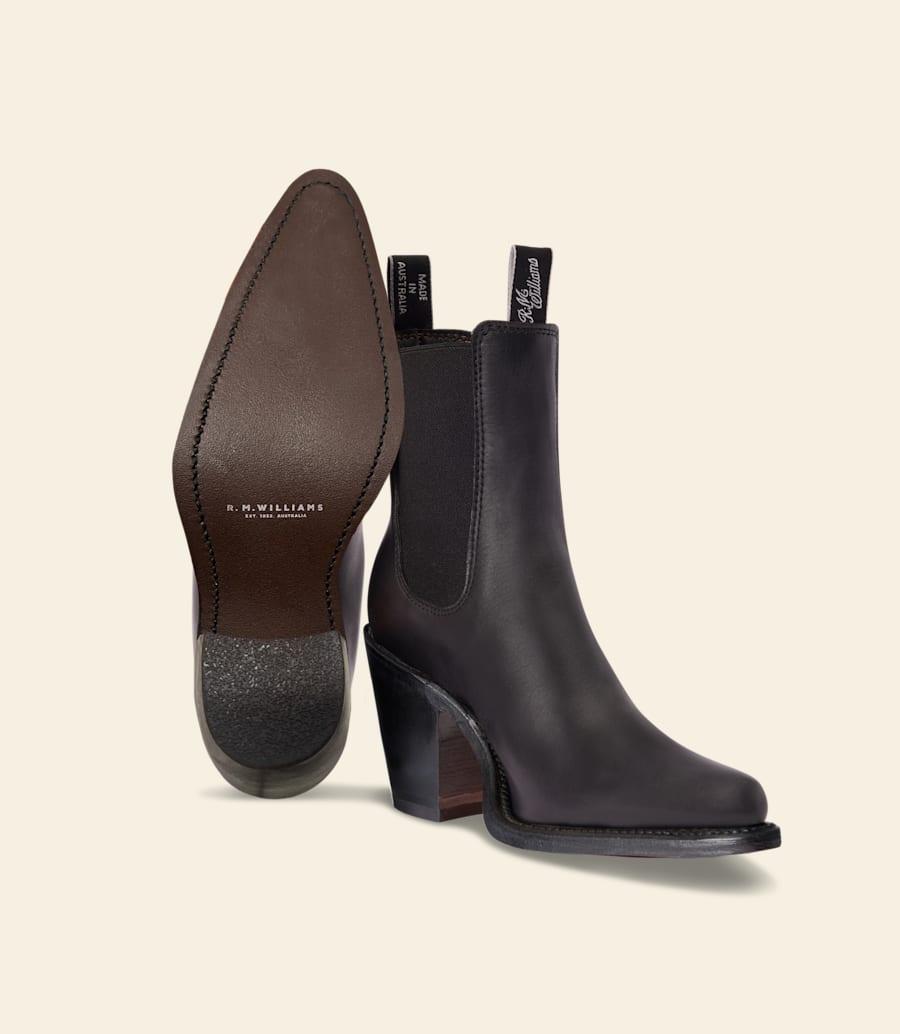 bottes maya – cuir aniline ébène