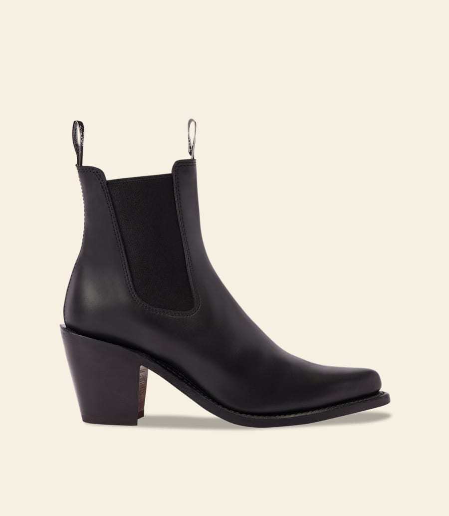 bottes maya – cuir aniline ébène