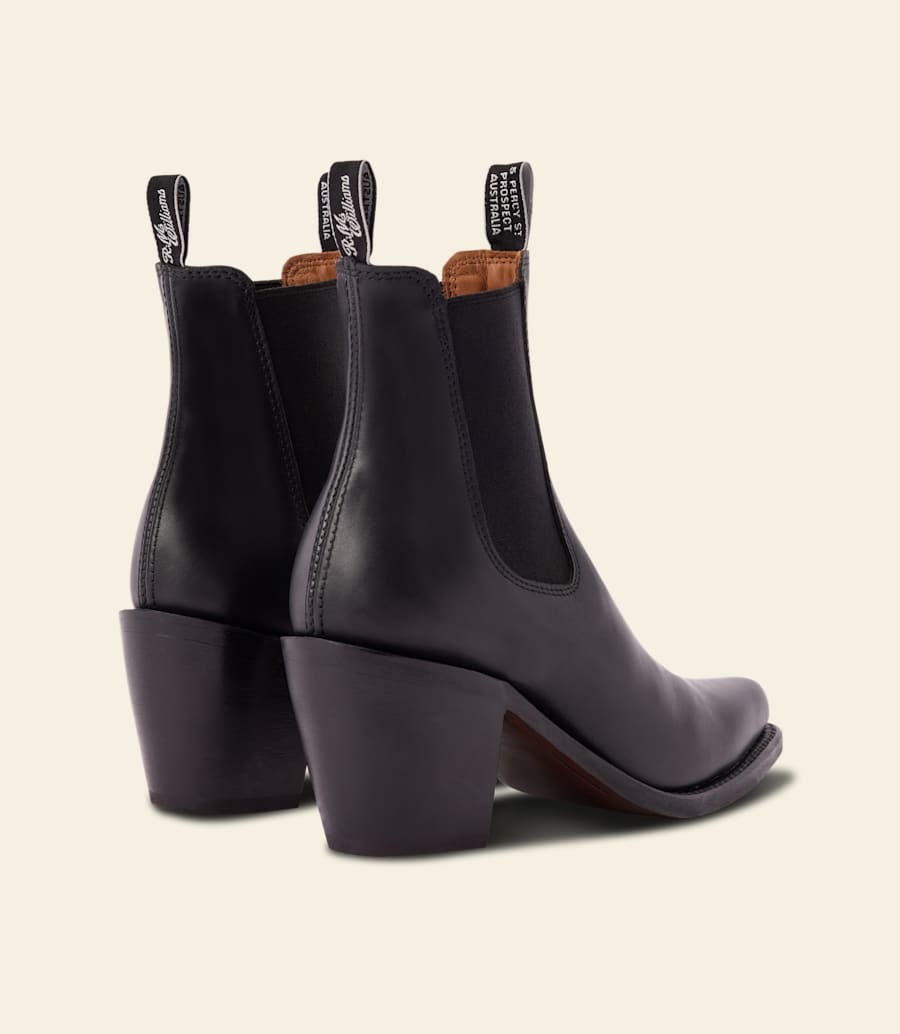 bottes maya – cuir aniline ébène