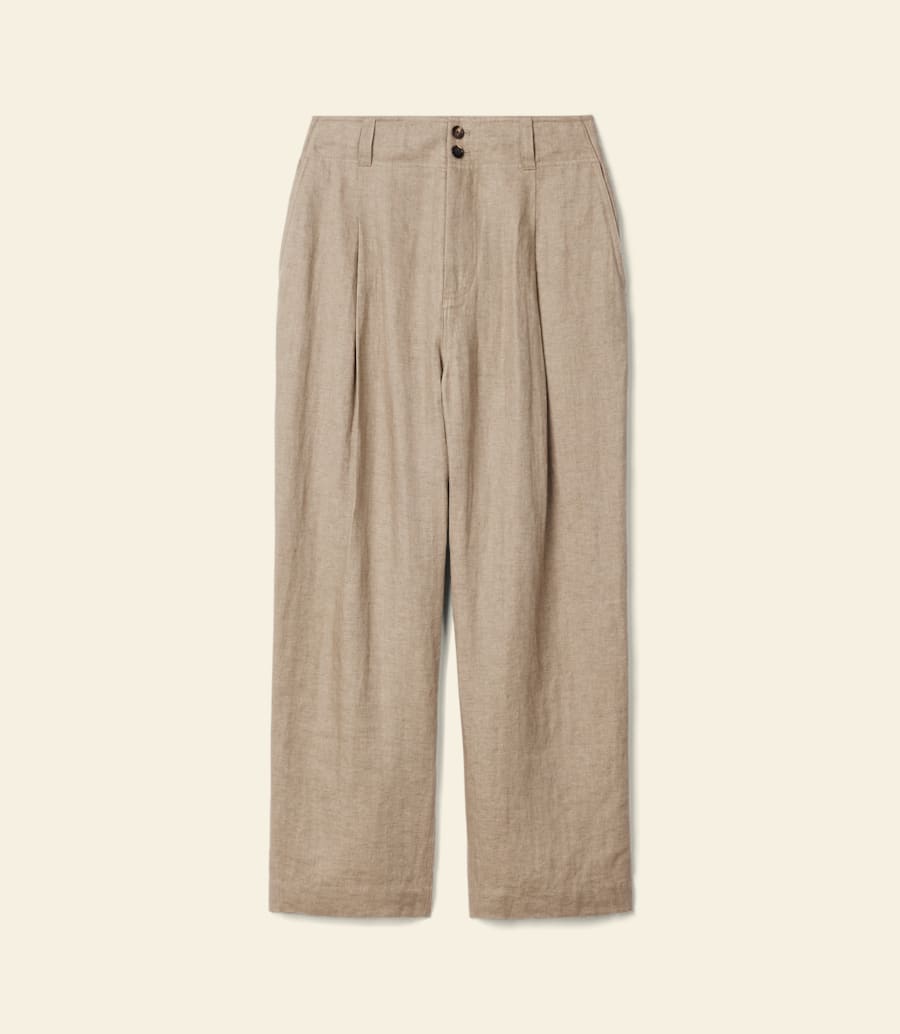 pantalon en lin strahan