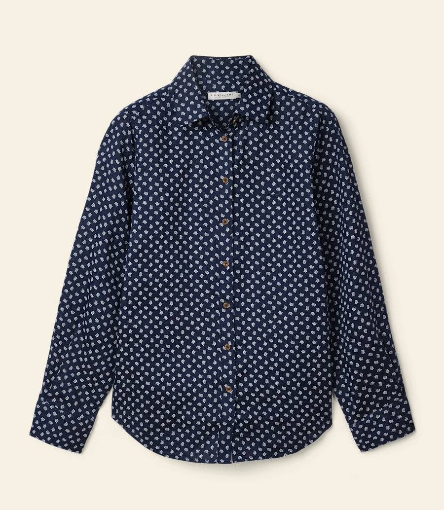 chemise en lin imprimée olney