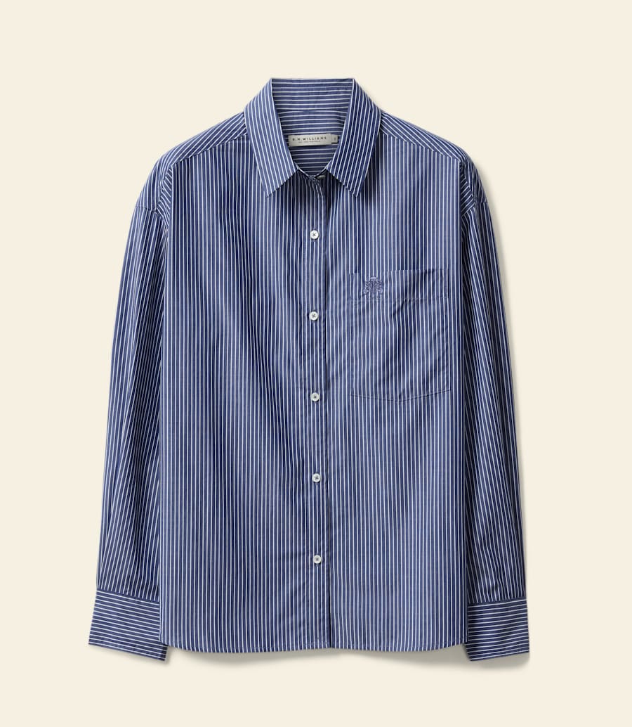 chemise en popeline à rayures hopeland