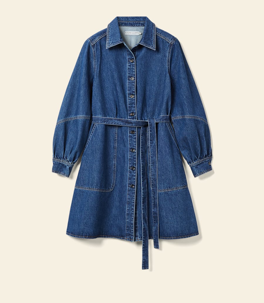 robe midi en denim willowtree