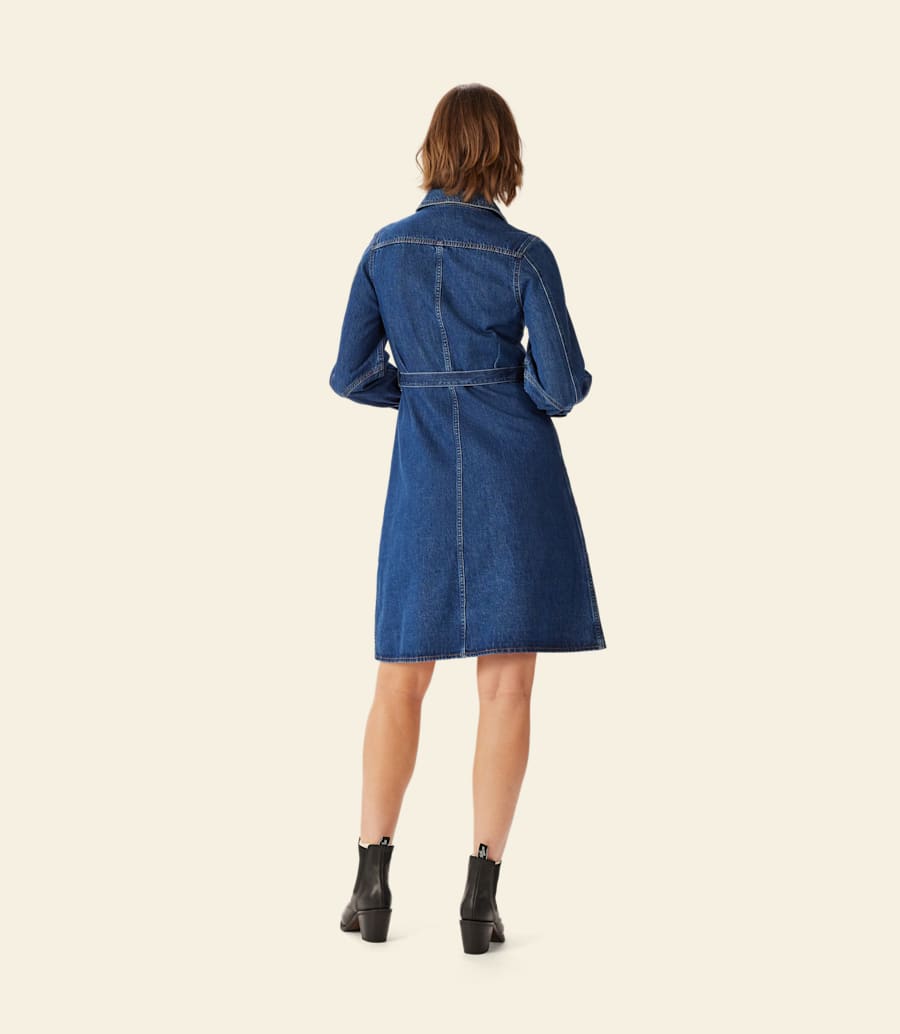 robe midi en denim willowtree