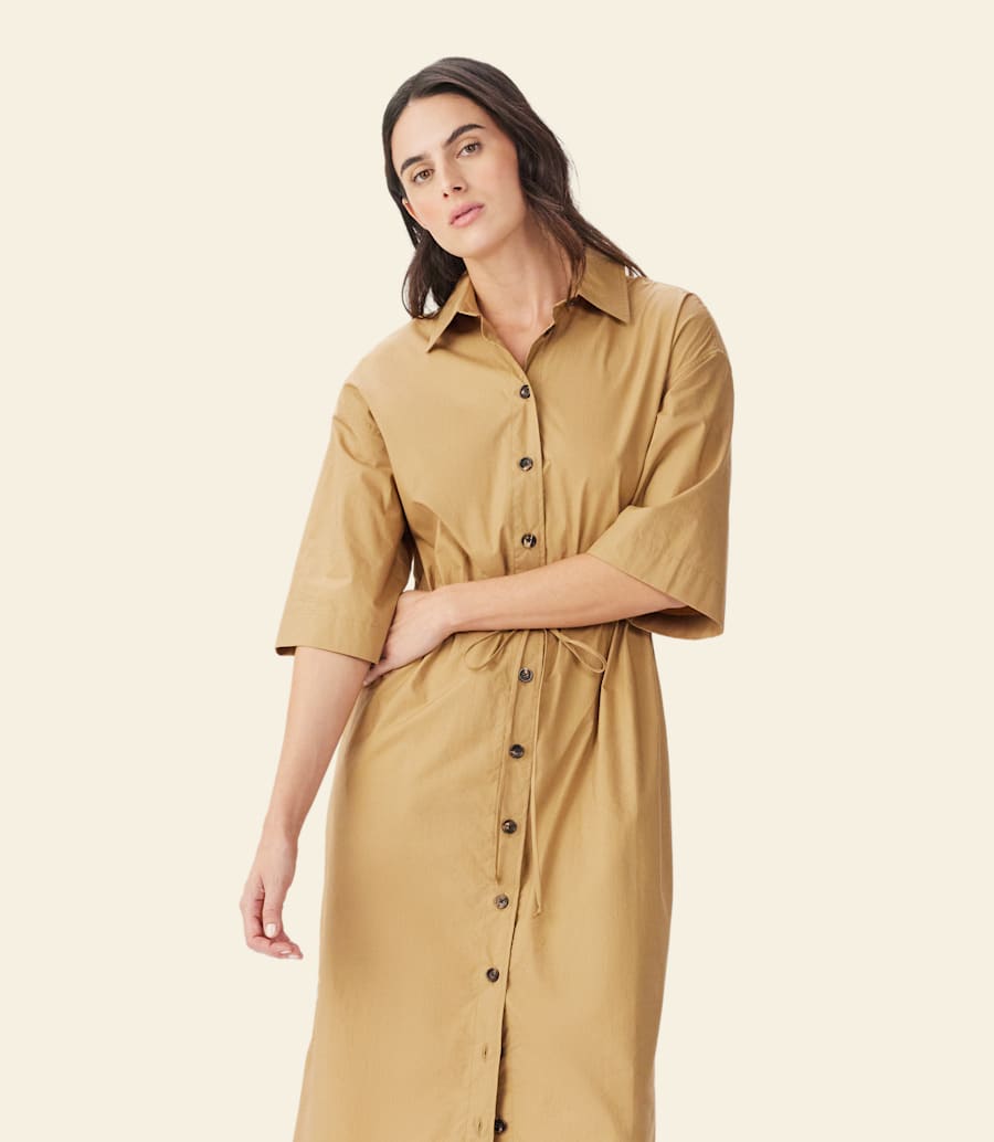 robe-chemise orelia en popeline