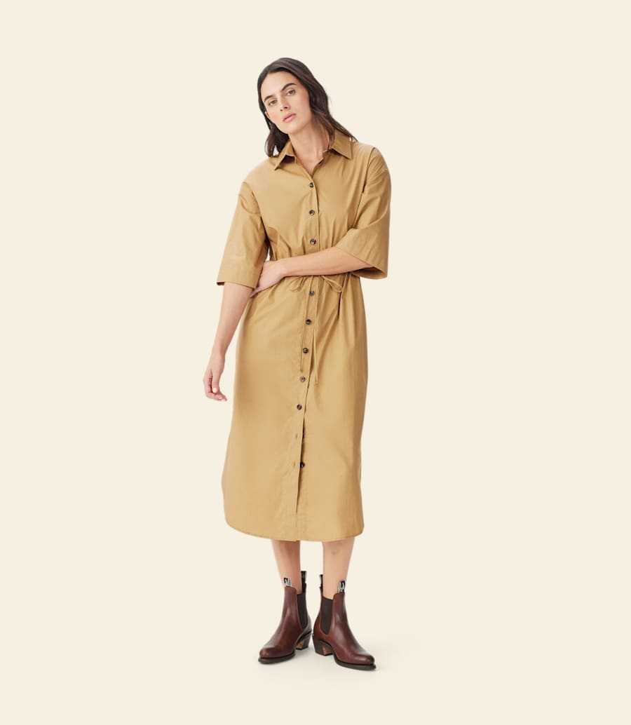 robe-chemise orelia en popeline