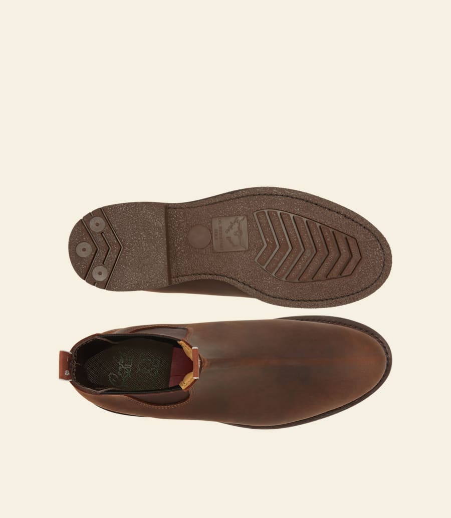bottes de jardinier – cuir nubuck huilé à lécorce