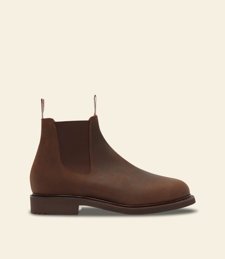 bottes de jardinier – cuir nubuck huilé à lécorce