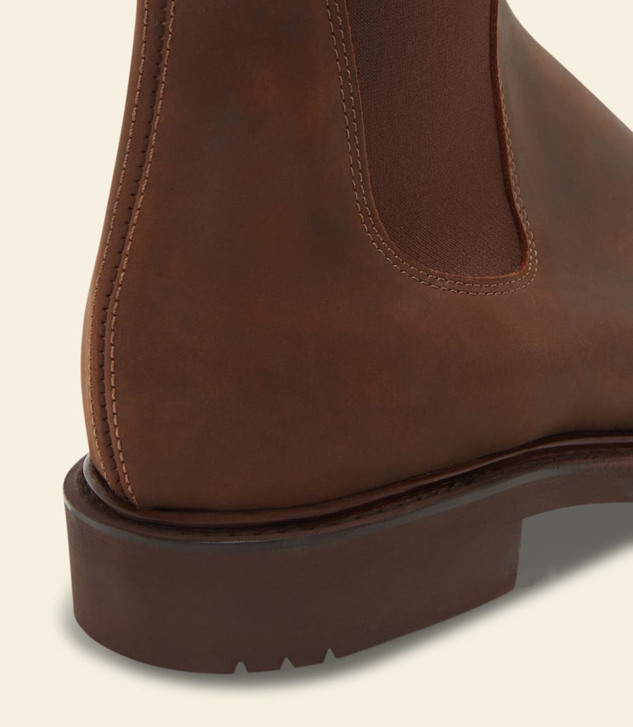 bottes de jardinier – cuir nubuck huilé à lécorce