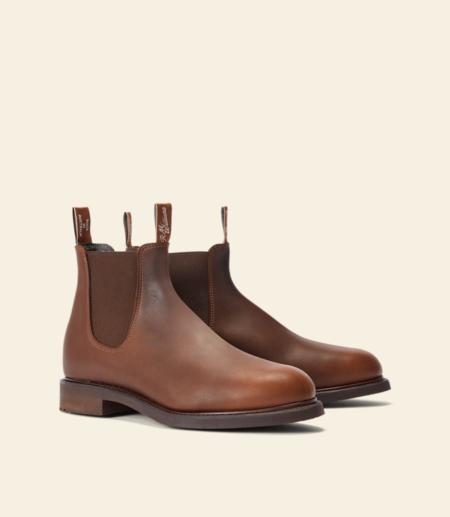 bottes de jardinier – cuir huilé marron