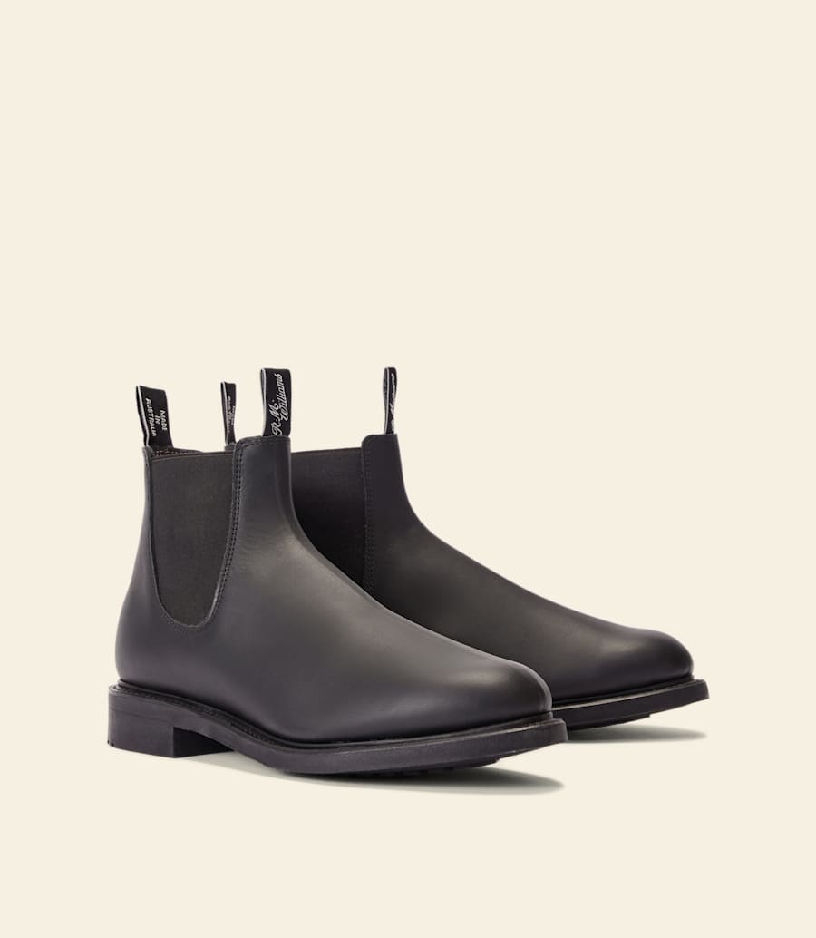 bottes de jardinier – cuir huilé noir
