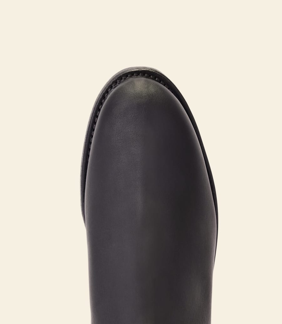 bottes de jardinier – cuir huilé noir
