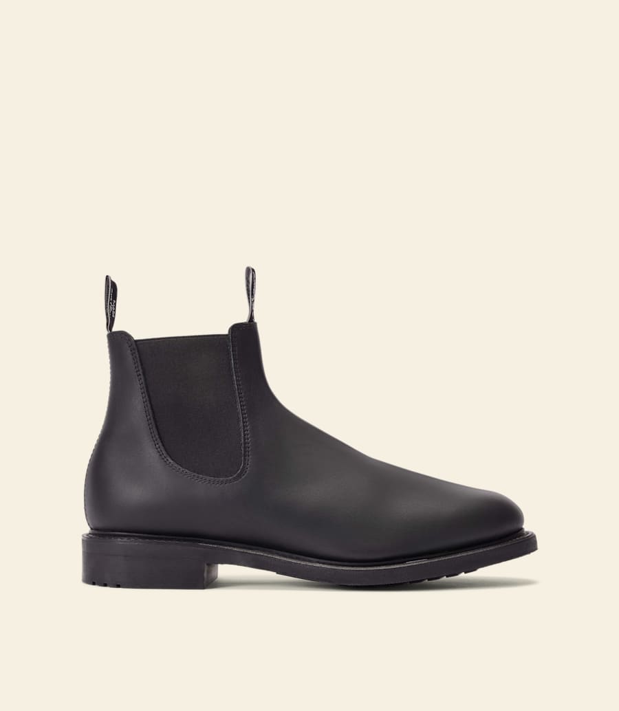 bottes de jardinier – cuir huilé noir
