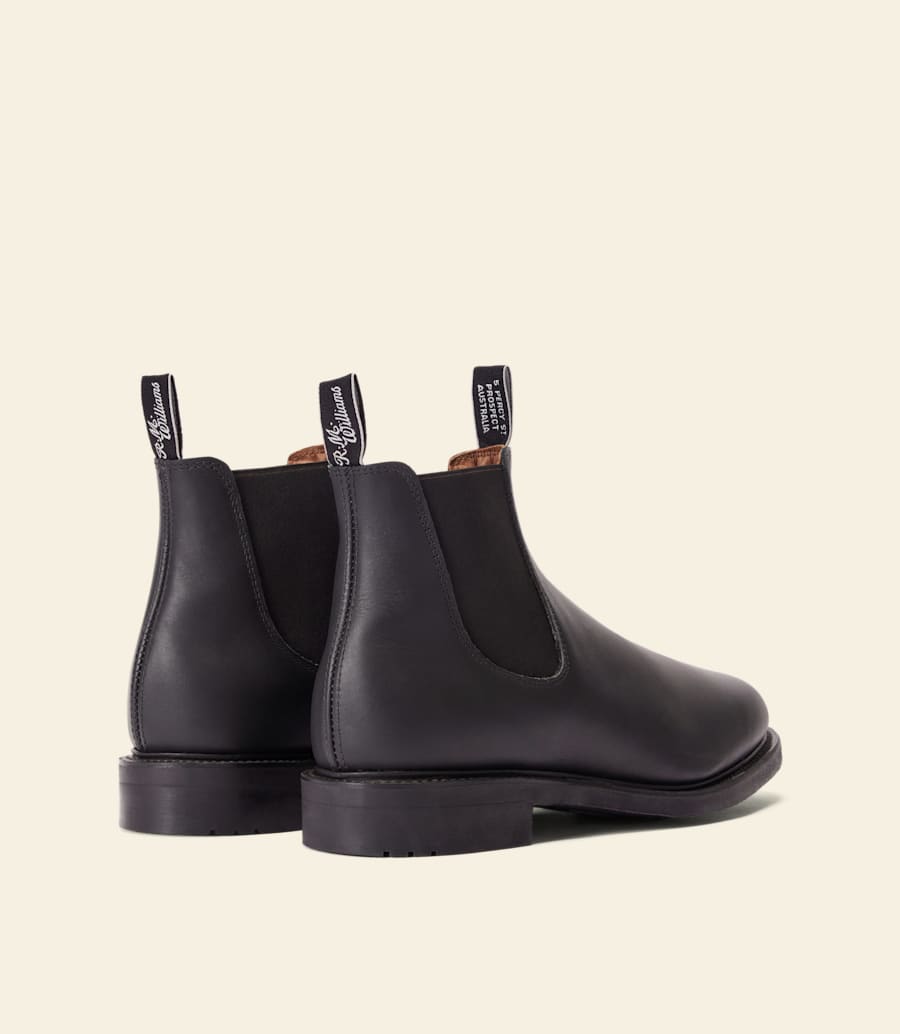 bottes de jardinier – cuir huilé noir