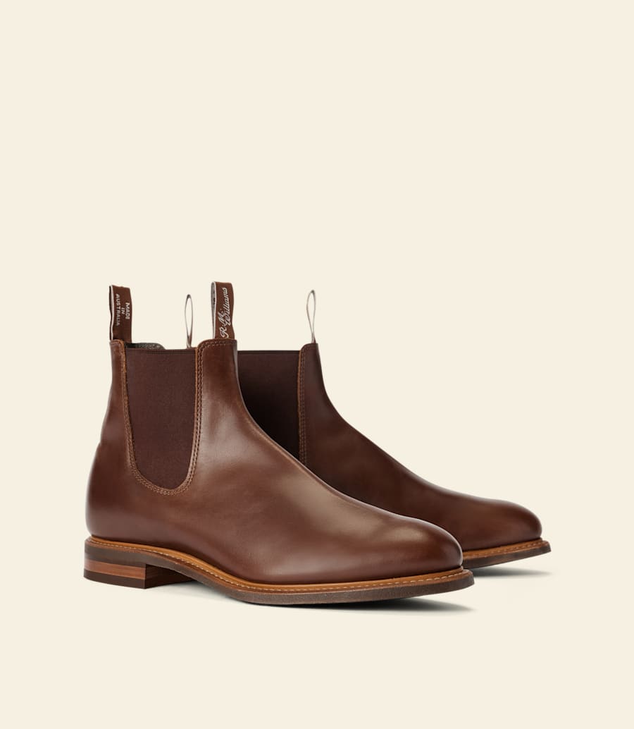 bottes urban turnout – cuir pull-up marron foncé