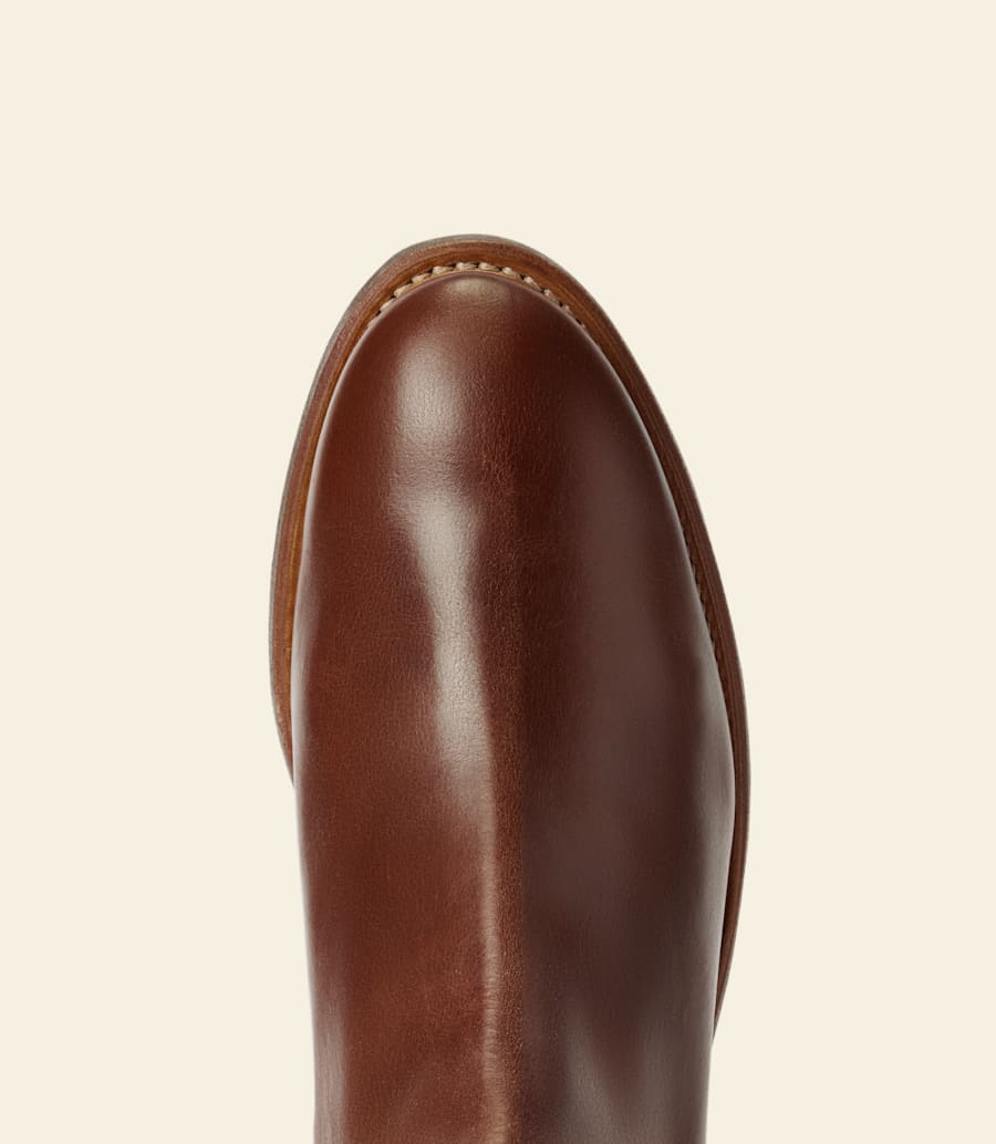 bottes urban turnout – cuir pull-up marron foncé