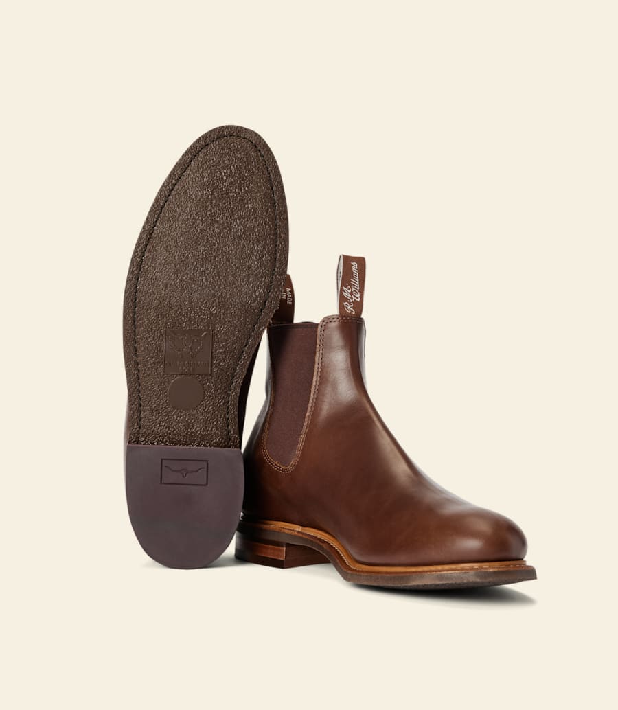 bottes urban turnout – cuir pull-up marron foncé