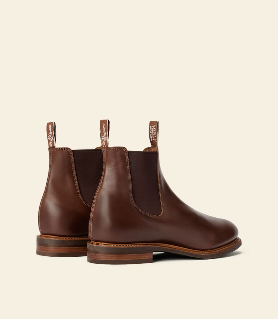 bottes urban turnout – cuir pull-up marron foncé