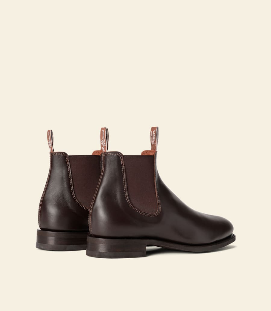 bottes dextérieur – cuir marron pour poulain dun an