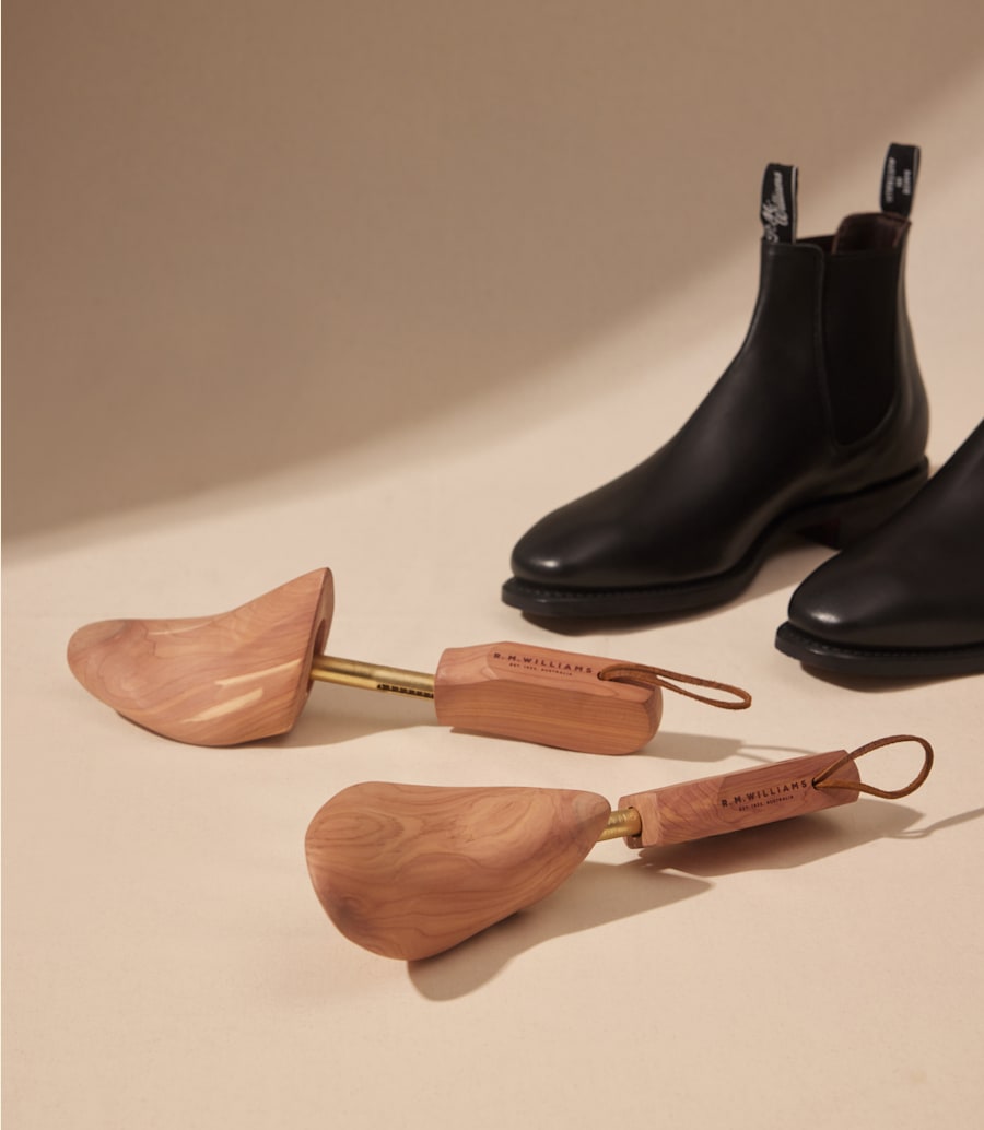 bottes signature craftsman – cuir de veau brun foncé