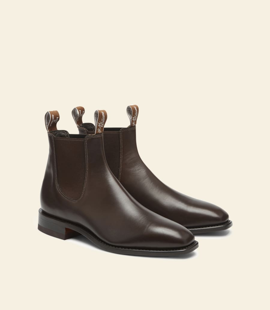 bottes signature craftsman – cuir de veau châtaigne