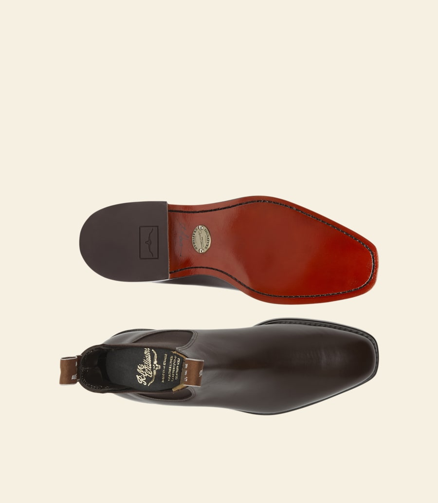bottes signature craftsman – cuir de veau châtaigne