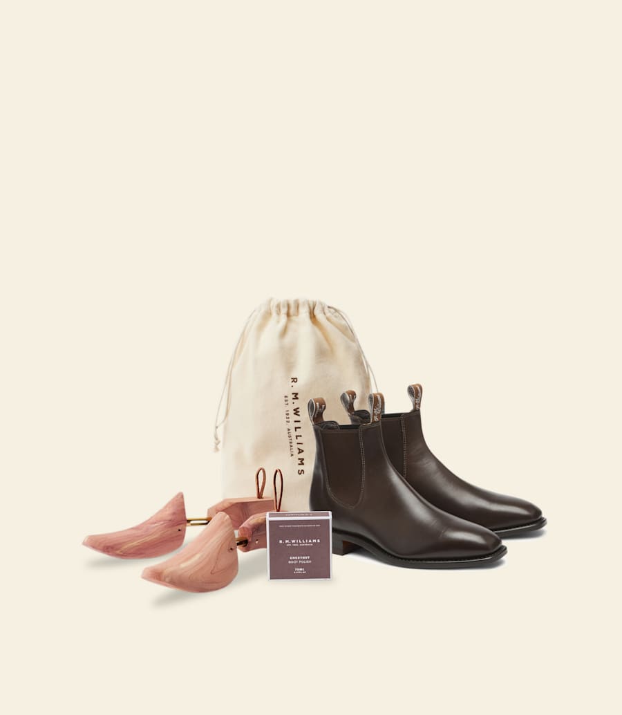 bottes signature craftsman – cuir de veau châtaigne