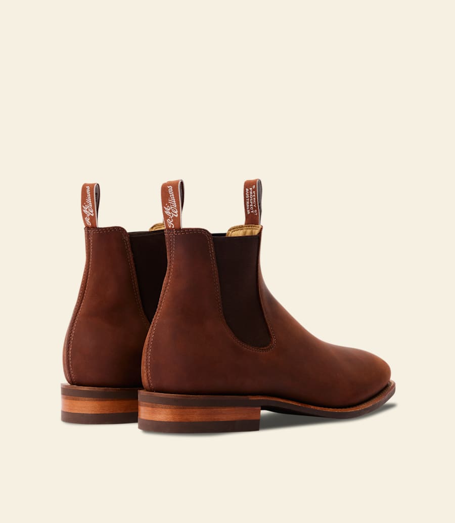 bottes artisanales – cuir nubuck huilé à lécorce