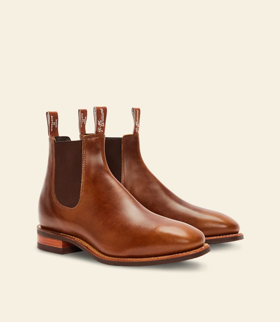 bottes craftsman – cuir pull-up caramel