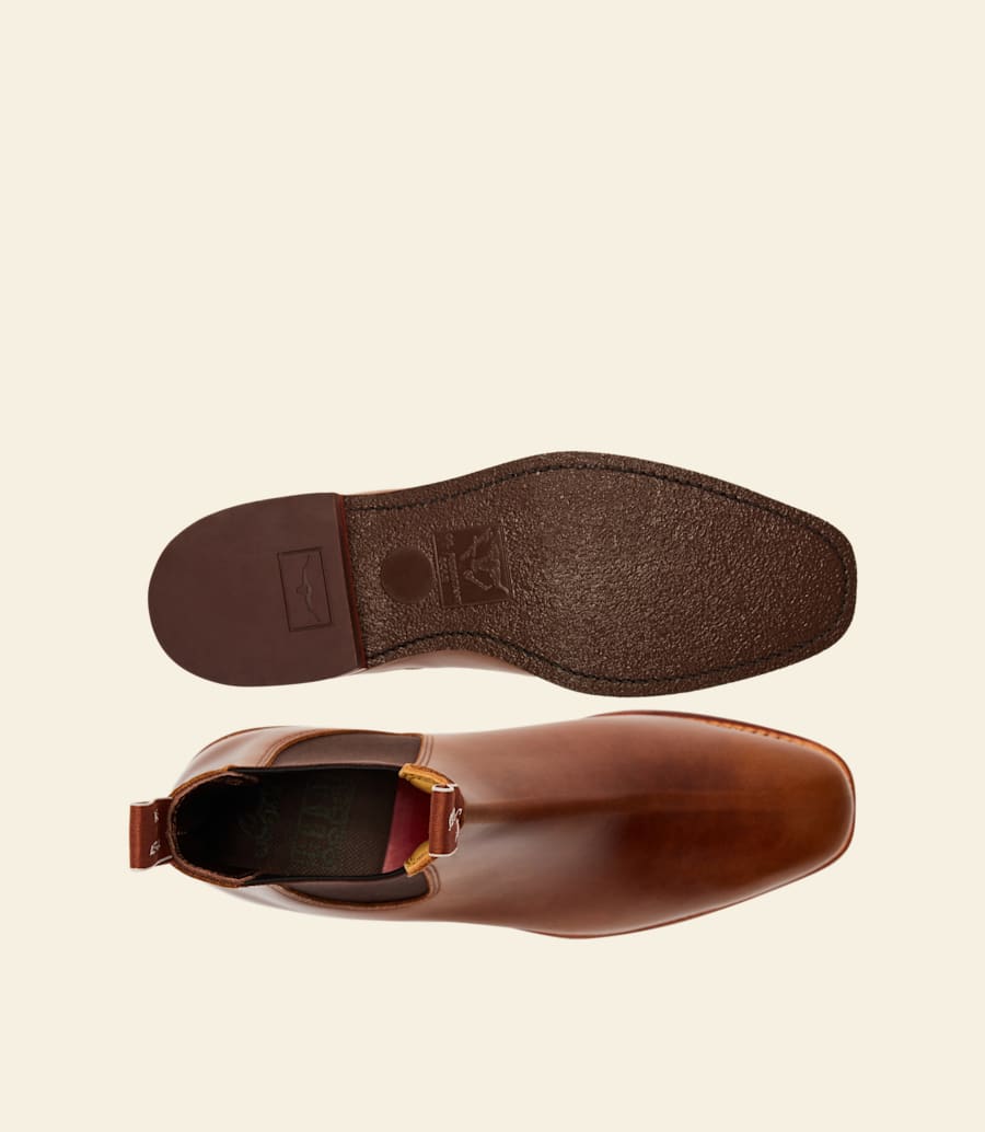 bottes craftsman – cuir pull-up caramel